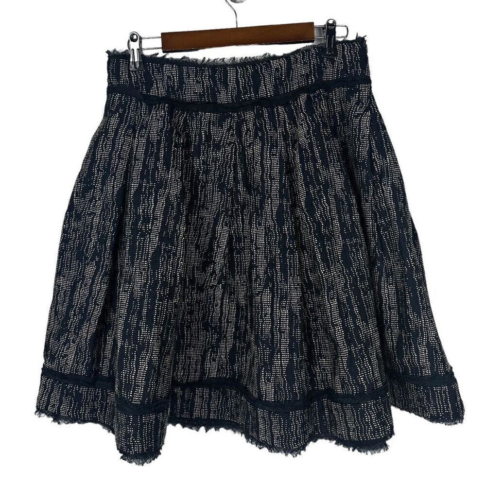 Z Spoke by Zac Posen Dark Blue & Tan Skirt size 12
